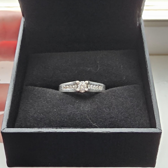 Kay Jewelers Jewelry - Sterling Silver Diamond Accent Engagement Ring 7.5